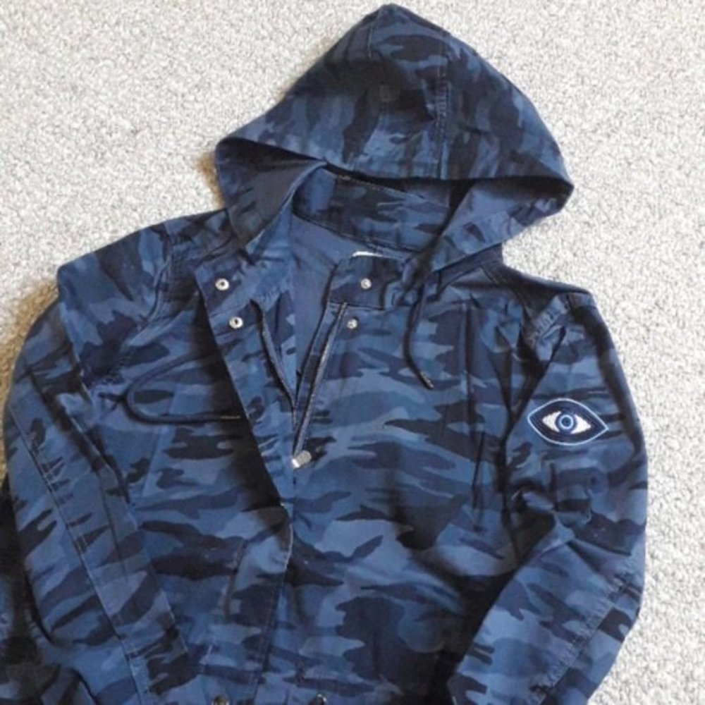 New Eye Patch Hooded Utility Jacket - image 7